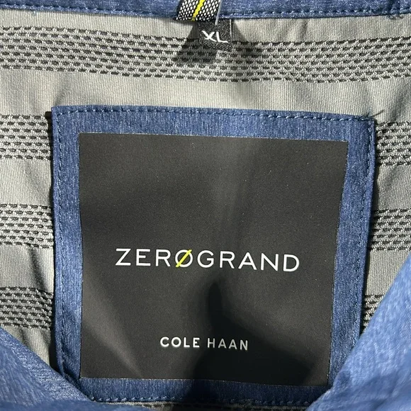Cole Haan ZeroGrand Zero Grand Blue Hooded Zip Water Wind